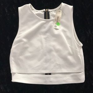 White crop top